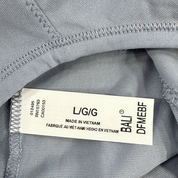 Bali Women's Size Large 7 Panty Brief One Smooth U Stretch Gray New With Tags - Picture 5 of 9